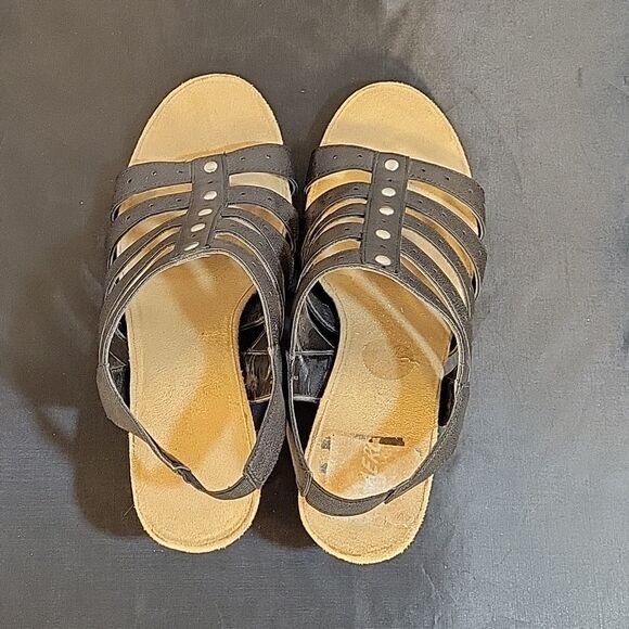 AEROSOLES CAKE SALE  ANKLE STRAP OPEN TOE 5 BAND STRAP SANDAL - Picture 6 of 14